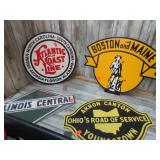 4-- RAILROAD REPRODUCTION SIGNS