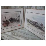 2-- CASEY HOLTZINGER RAILROAD PRINTS
