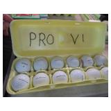 12 TITLEIST PRO VI GOLF BALLS