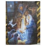 BIRTH OF JESUS FLAG & HANGER