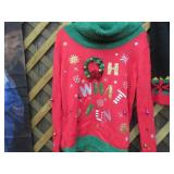 "UGLY" CHRISTMAS SWEATER -- L(12-14)