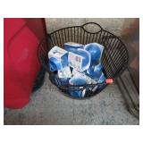 BASKET & 11 DOWNY FABRIC SOFTENER BALLS