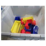 STORAGE TOTE W/ ORGANIZER BINS