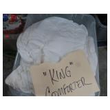 STORAGE TOTE & KING COMFORTER