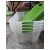 4-- STORAGE TUBS & LIDS