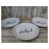 3-- BLESSED & GRATEFULL PLATES