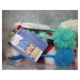 STORAGE TUB & MISC CONTENTS