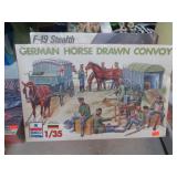 SEALED 1:35 GERMAN HORSE DRAWN CONVOY MODEL