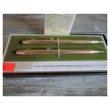 CROSS 12KT GOLD FILLED PEN & PENCIL SET