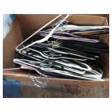 VELVET COVERED CLOTHES HANGERS