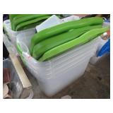 4-- STORAGE TUBS W/ LIDS