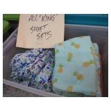 STORAGE TUB -- KING SHEET SETS