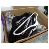 VELVET COVERED CLOTHES HANGERS