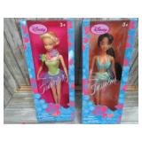 DISNEY JASMINE & TINKER BELL DOLLS