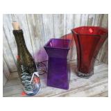 VASES & BOTTLE W/ LIGHTS