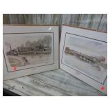 CASEY HOLTZINGER GREAT BRIDGE 1890 & LOCKS PRINTS