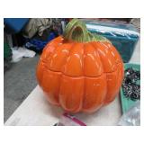 CERAMIC PUMPKIN W/ CANDLE