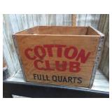 COTTON CLUB WOODEN CRATE