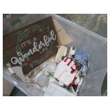 STORAGE TUB & CHRISTMAS DECOR