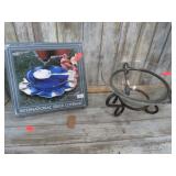 SILVERPLATE JAM PLATE & DECORATIVE BOWL