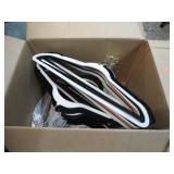 BOX -- VELVET COVERED CLOTHES HANGERS