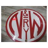 PORCELAIN REPRODUCTION N&W RY SIGN