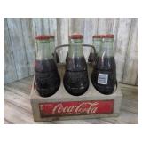 VINTAGE COCA COLA CARRIER & BOTTLES