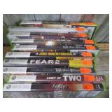 10-- XBOX 360 VIDEIO GAMES