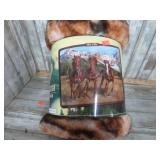 50" X 60" THROW BLANKET W/ HORSES