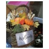 STORAGE TUB & FALL DECOR