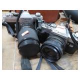 CANON TX & AE-1 35mm CAMERAS