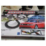 "H O" SCALE SLOT CAR SET