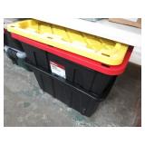 2-- STORAGE TOTES W/ LIDS