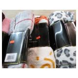 3-- FLANNEL THROW BLANKETS