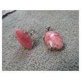 STERILING SILVER RING - 5 & PENDANT