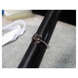 STERLING SILVER RING W/ STONE -- 5