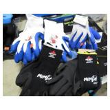 5 pair-- LATEX COATED WORK GLOVES