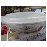 GLASS FOOD STORAGE / SERVING CONTAINERS