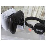 PLAYSTATION CONTROLLERS W/ CHARGING STAND &