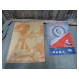 1946 OAKLAND OAKS & 1969 COLTS VS LIONS PROGRAMS