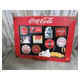 COCA COLA REFRIGERATOR MAGNETS & HOLDER