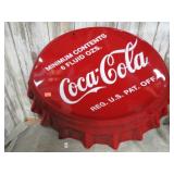 RETRO METAL COCA COLA BOTTLE CAP SIGN