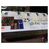 2pks-- 25 GLOBE LIGHT STRINGS