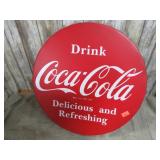 RETRO COCA COLA BUTTON SIGN
