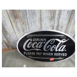 METAL RETRO COCA COLA  PLATE