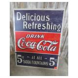RETRO COCA COLA METAL SIGN