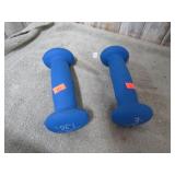 2-- 3 lb HAND WEIGHTS