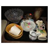 GROUP LOT -- POTTERY & GLASSWARE