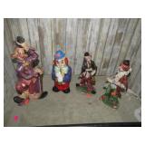 CERAMIC CLOWN FIGURINES