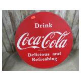 REPRODUCTION COCA COLA BUTTON SIGN